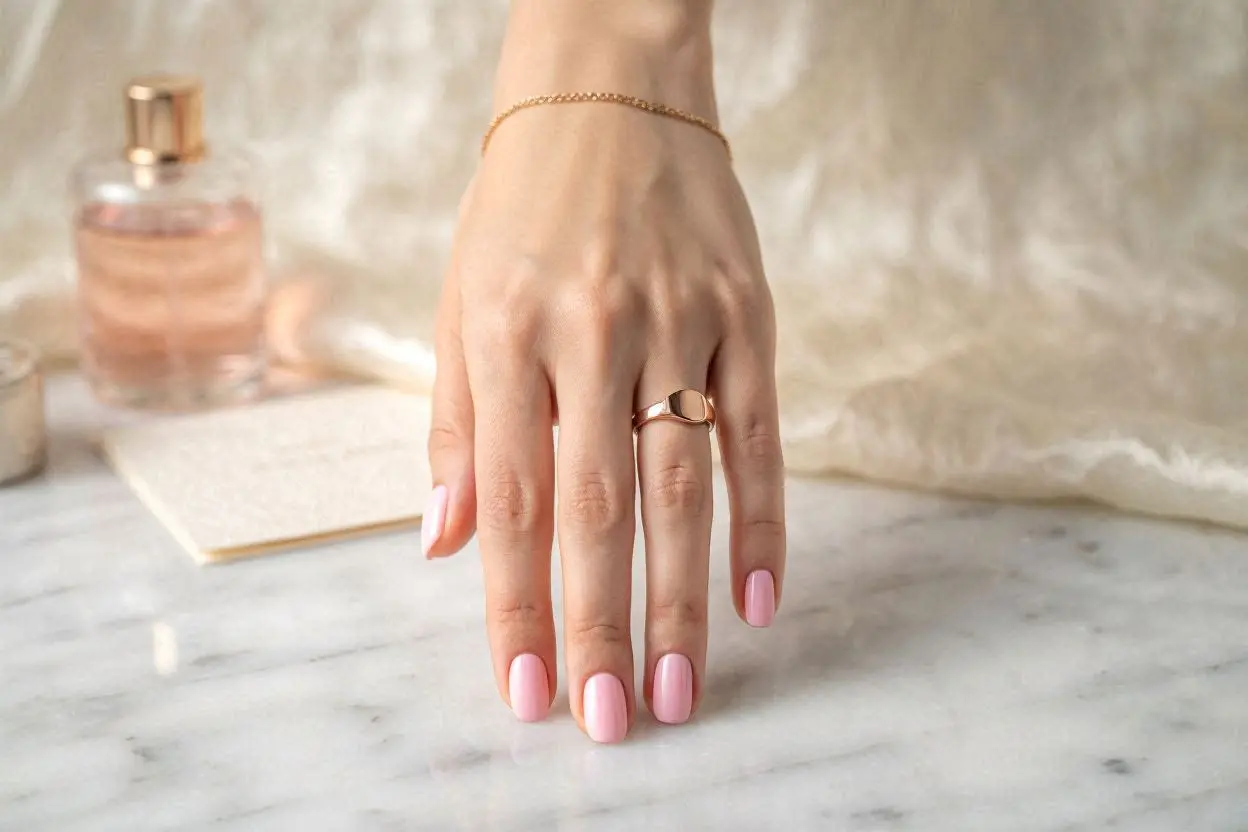 Aura Baby Pink Nails Ideas