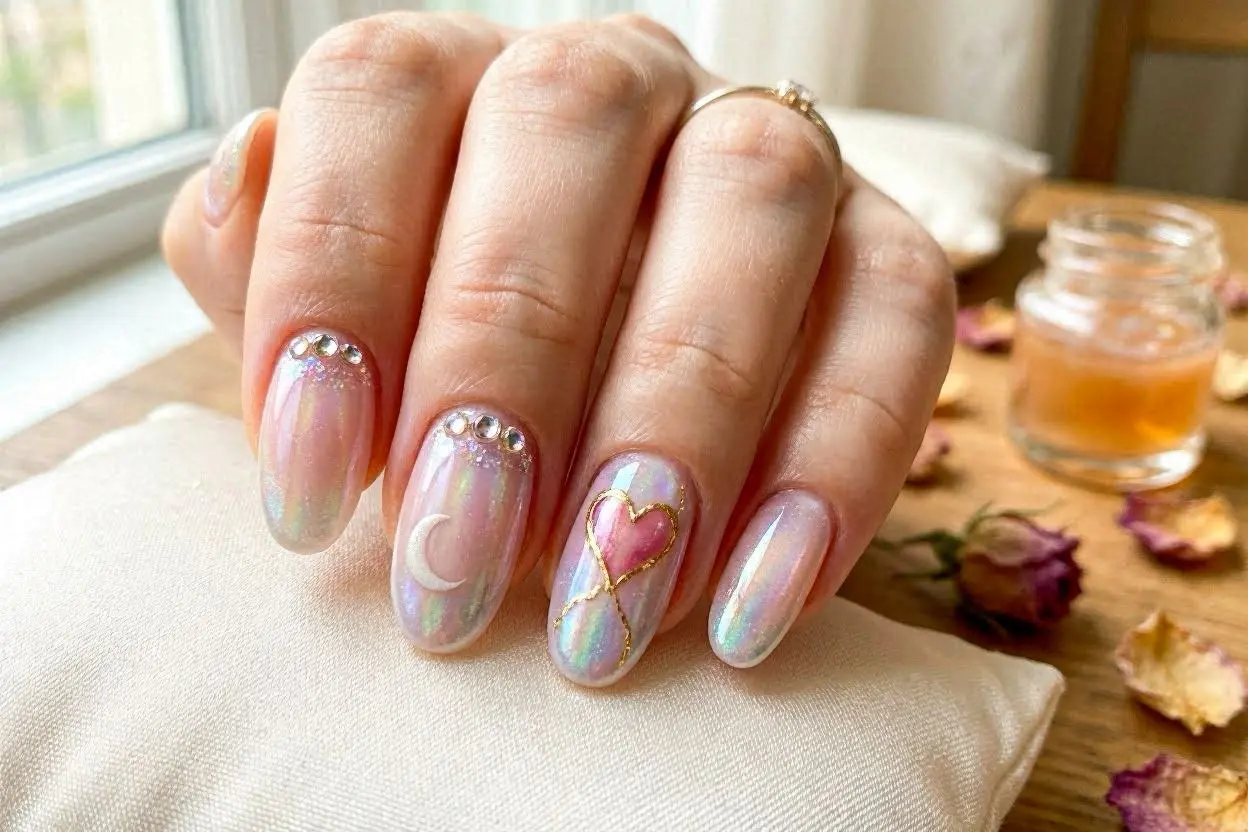 Aura Valentine Nails