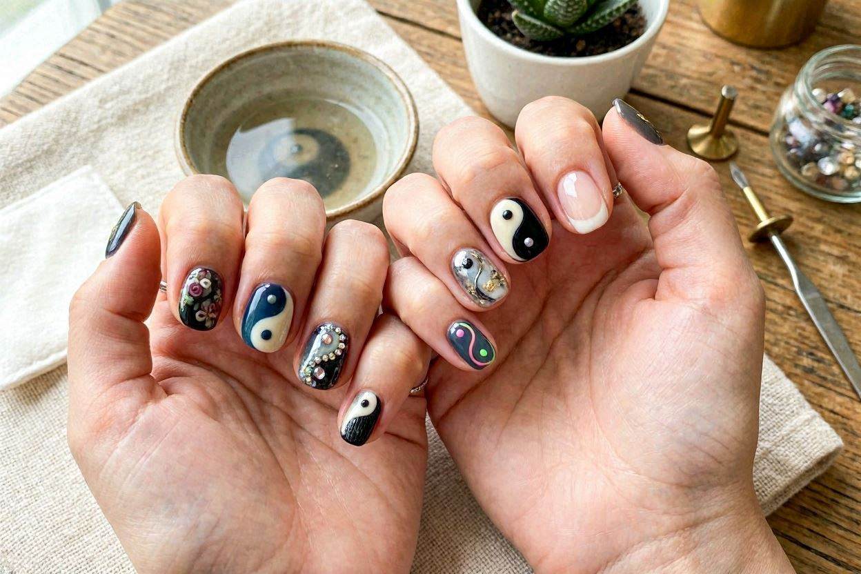 Best Yin Yang Nail Design Ideas
