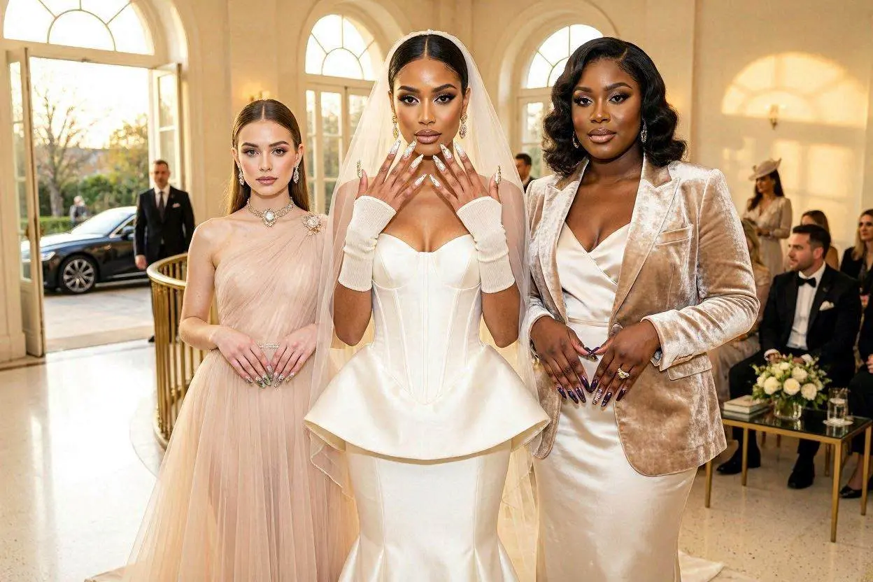 140+ XXL Nail Ideas That Are Bold, Trendy, and Impossible to Ignore 16 Bridal and Luxury Event XXL Nails