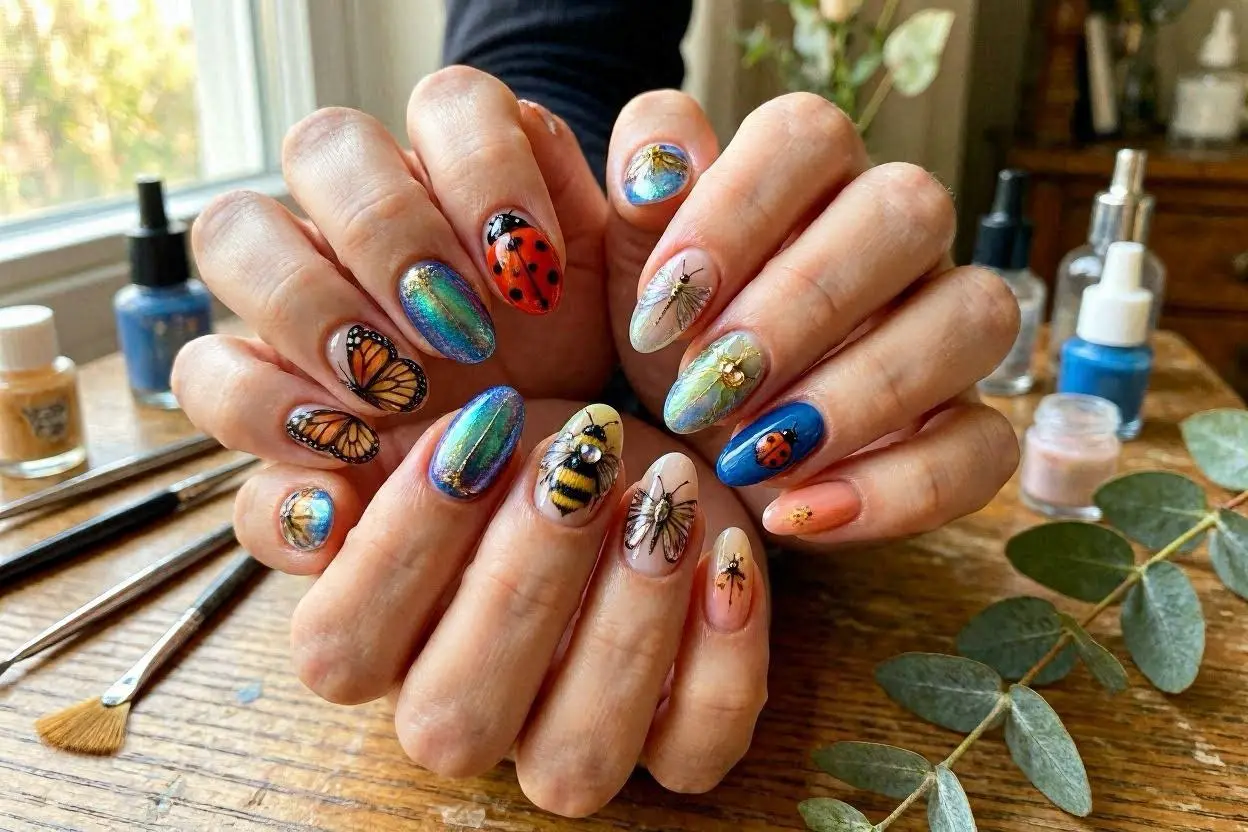 Butterfly & Insect Inspired Animal Nails
