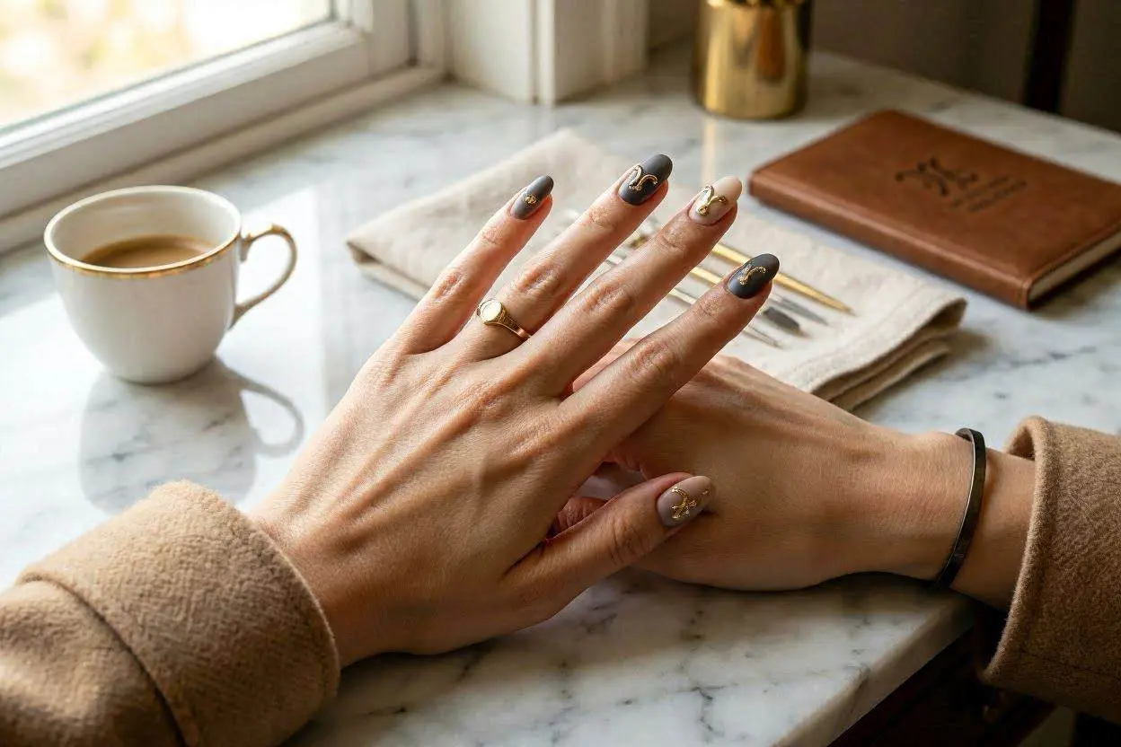 180+ Zodiac Nails Ideas for Every Star Sign in 2026 11 Capricorn Nail Ideas