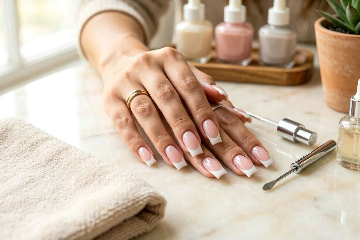 Coffin Shape French Tips