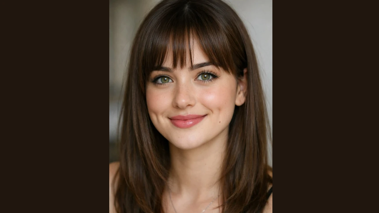Curtain Bangs with a Lob