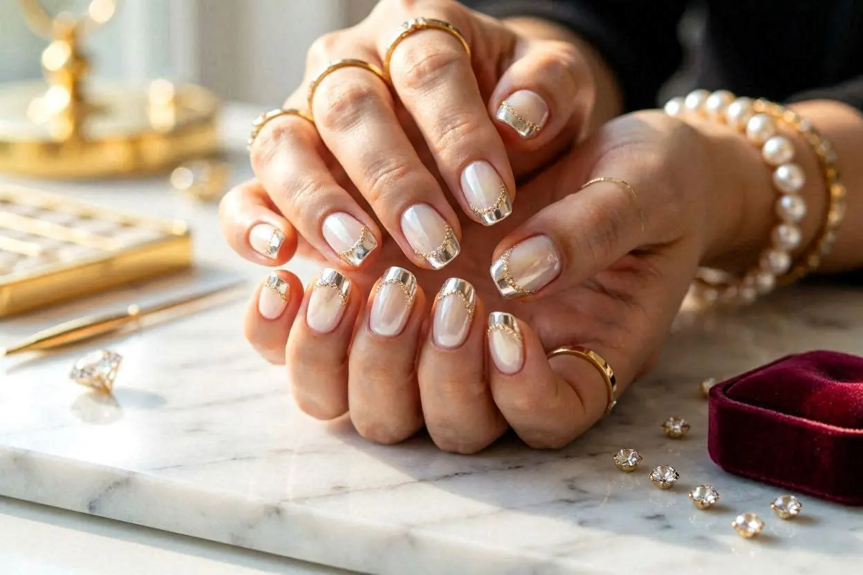 Diamond Effect Tip Nails