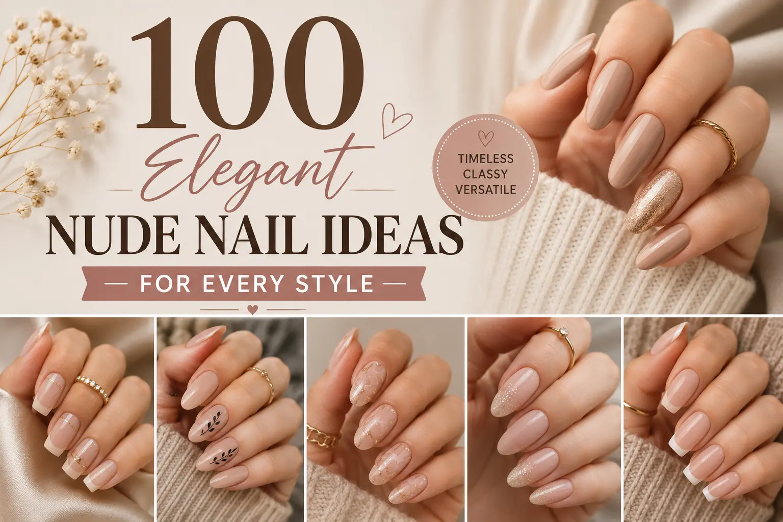 Elegant Nude Nail Ideas