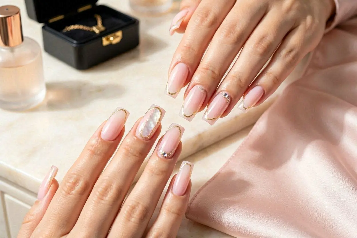 Long Baby Pink Nails Ideas
