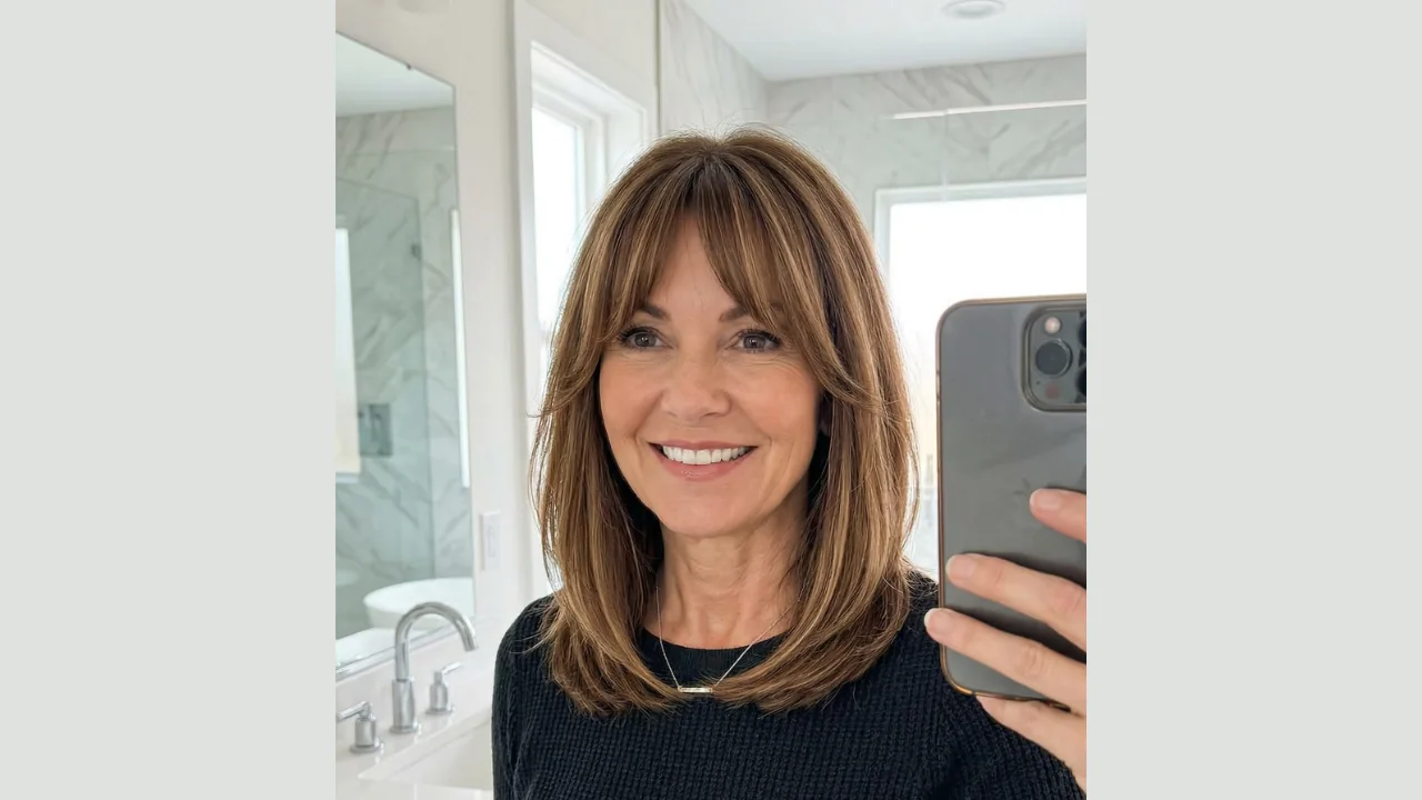 Long Bob with Blunt Bangs
