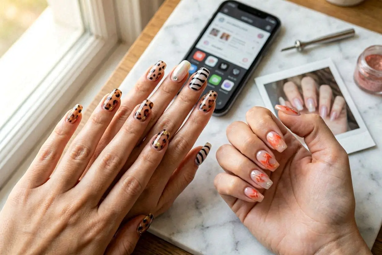 Modern & Viral Animal Nail Trends