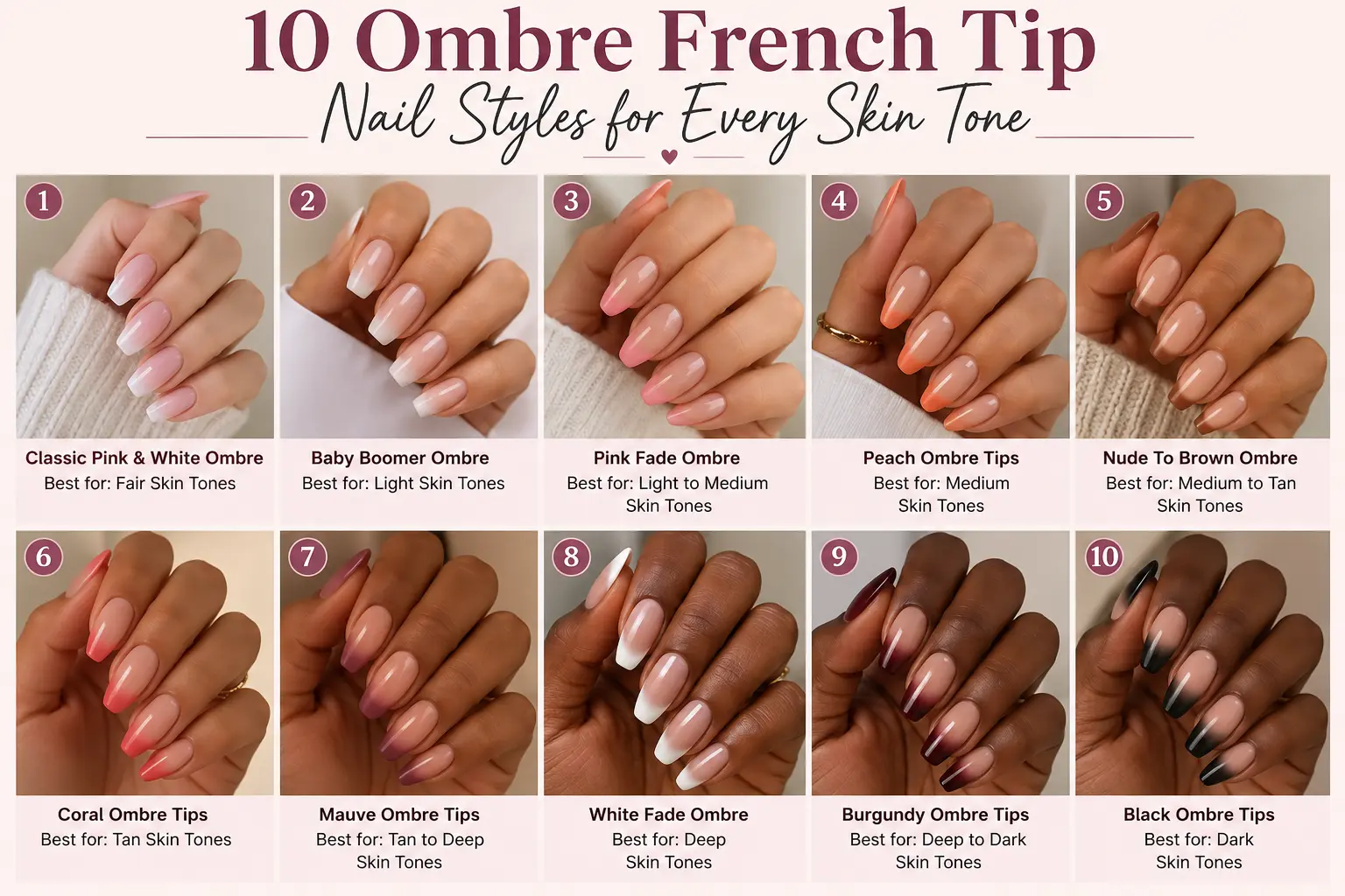 Ombre French Tip Nail Styles