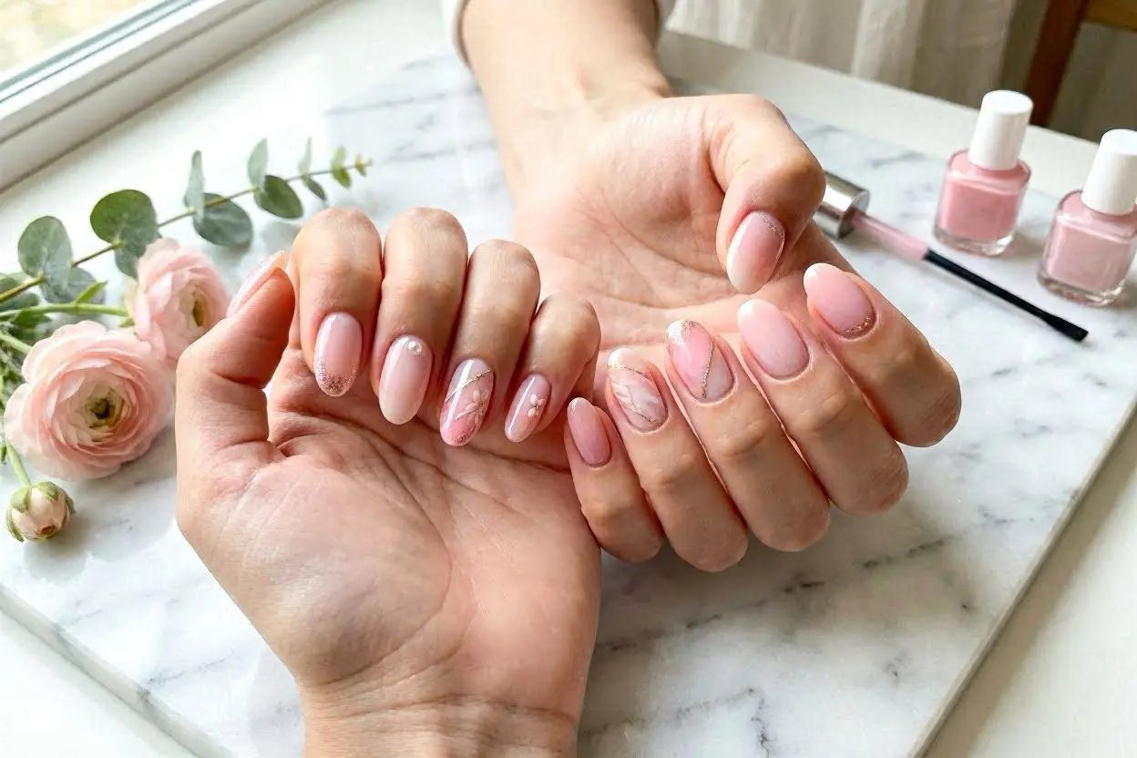 Pink Almond Nail Ideas