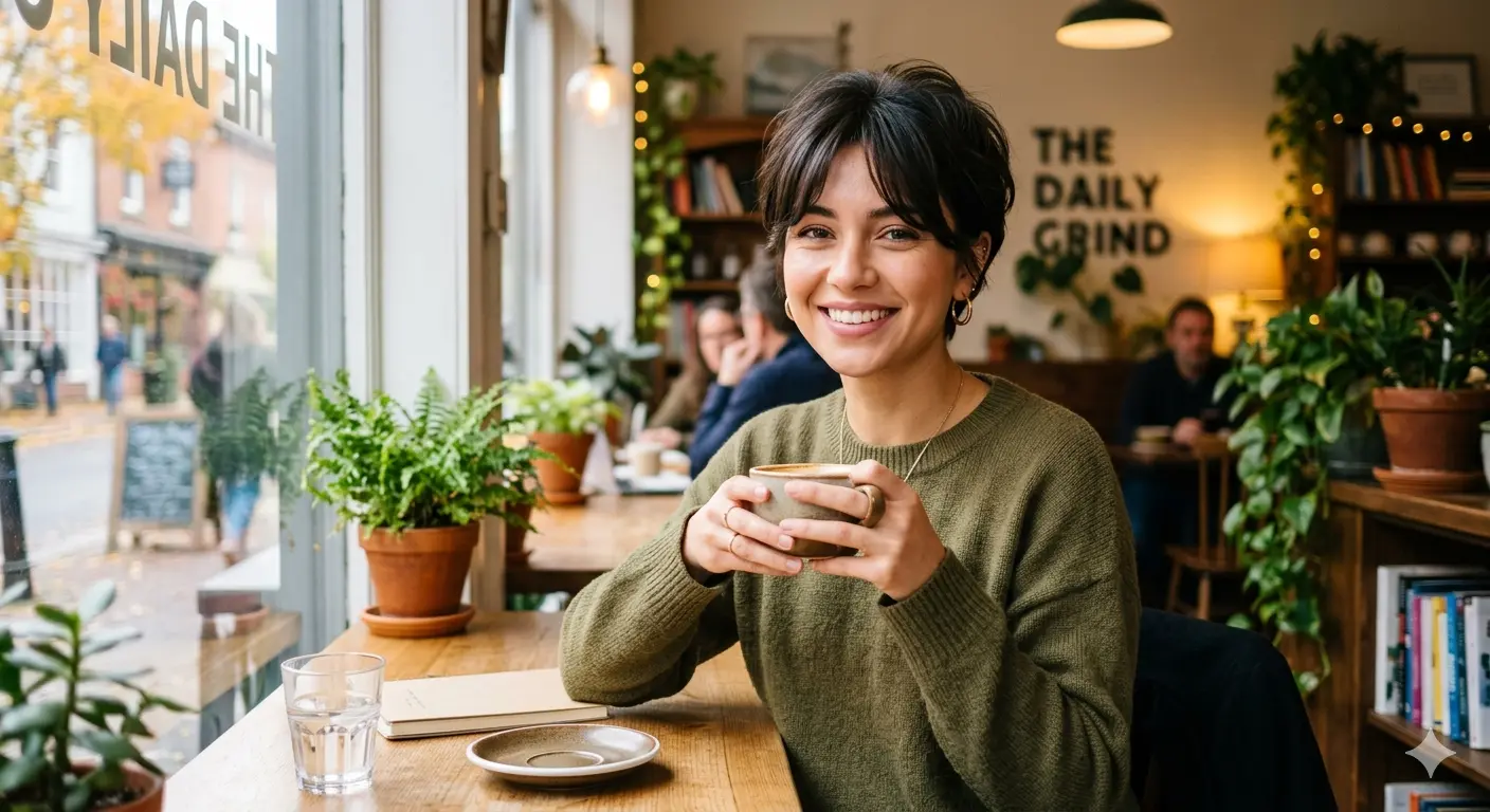 Pixie With Curtain Bangs Hairstyle