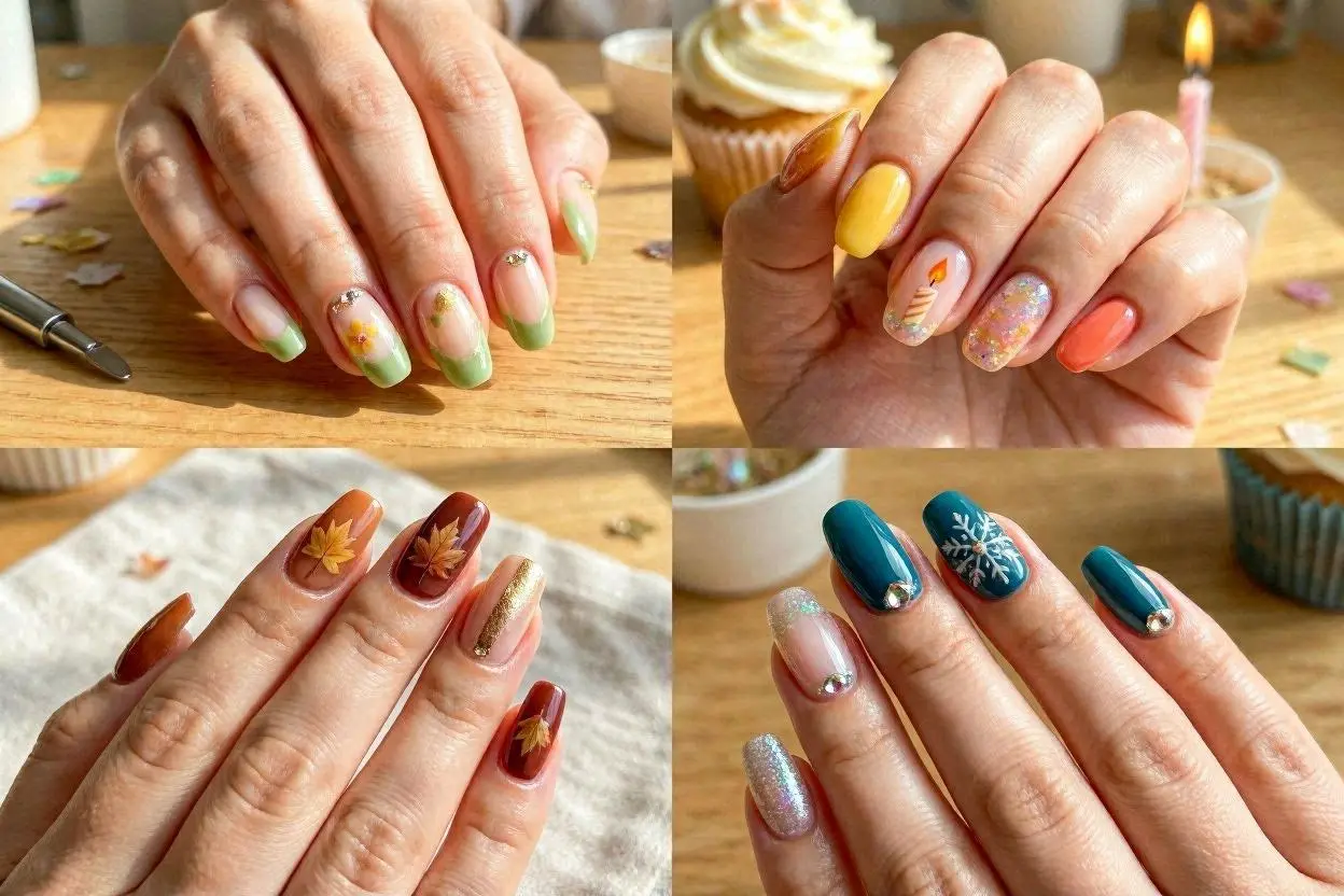 300+ Birthday Nail Ideas That Will Make Your Birthday Special 14 Seasonal Birthday Nails
