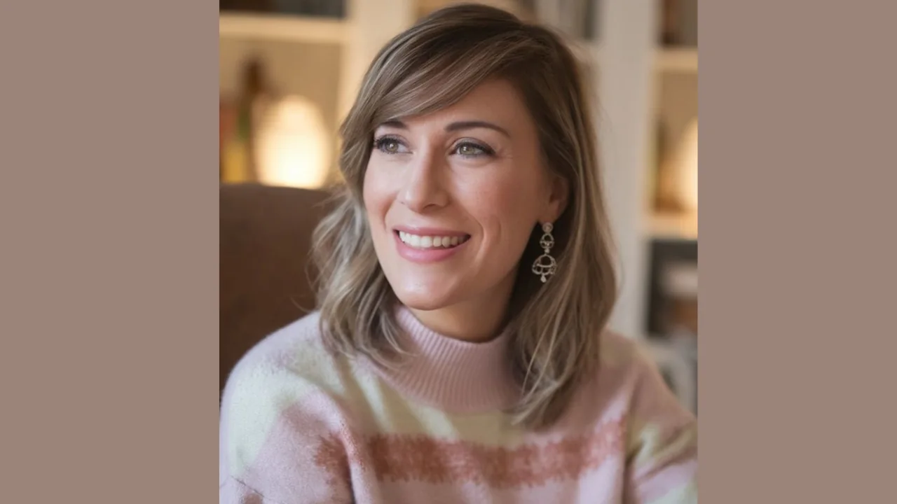 Shoulder-Length Cut with Swoop Bangs