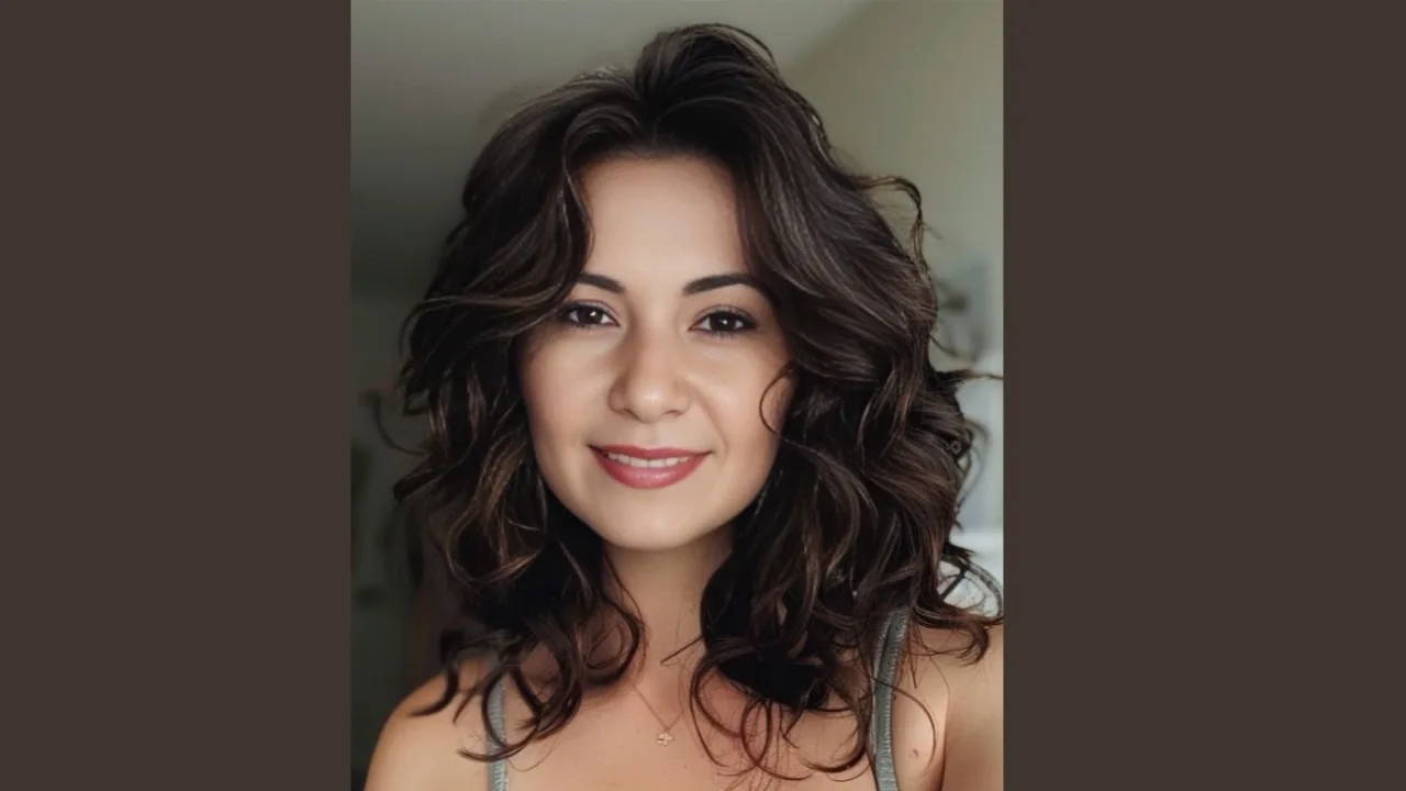 Shoulder Length with Gentle Perm or Body Wave