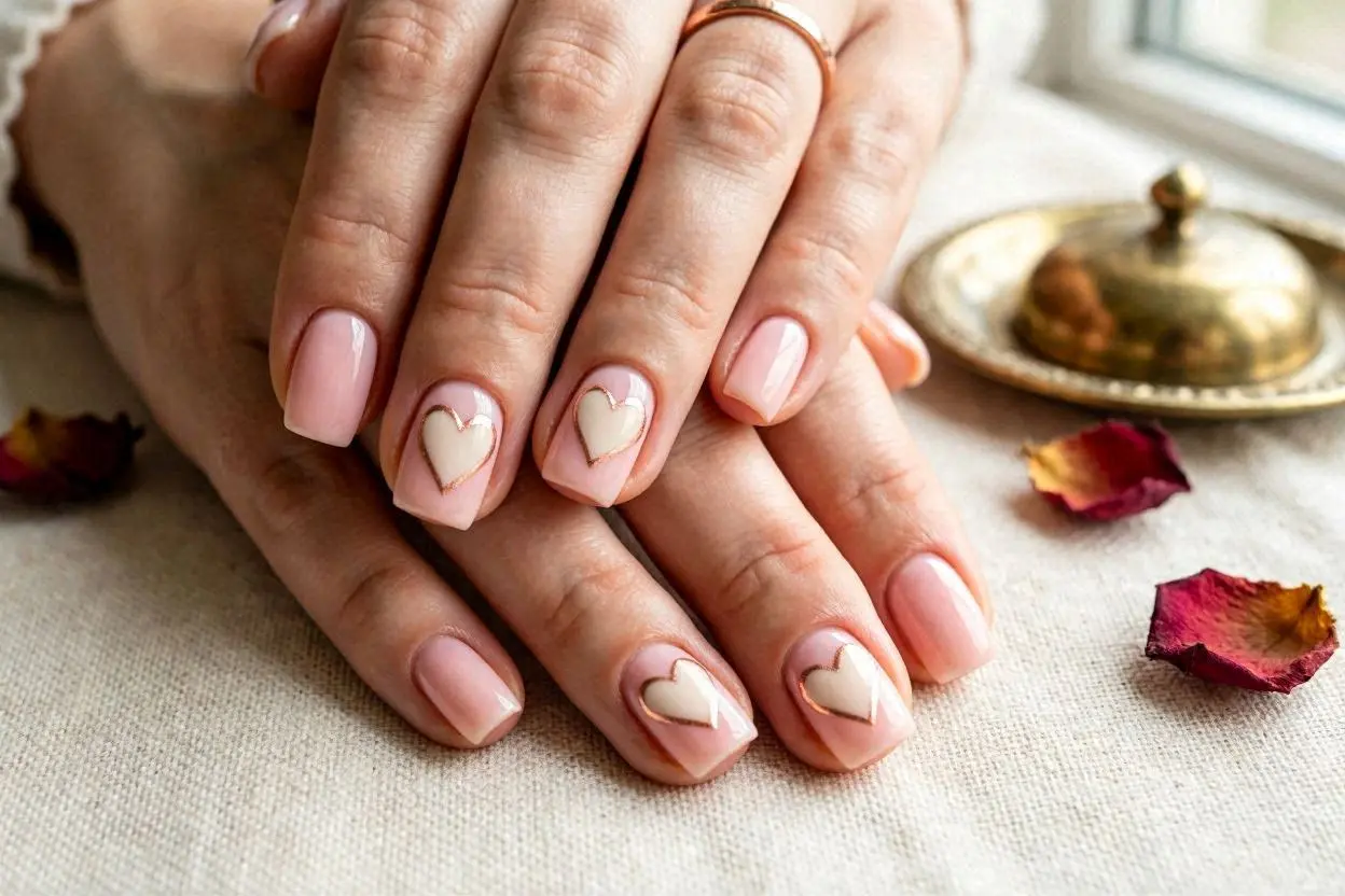 Square Valentine Nails