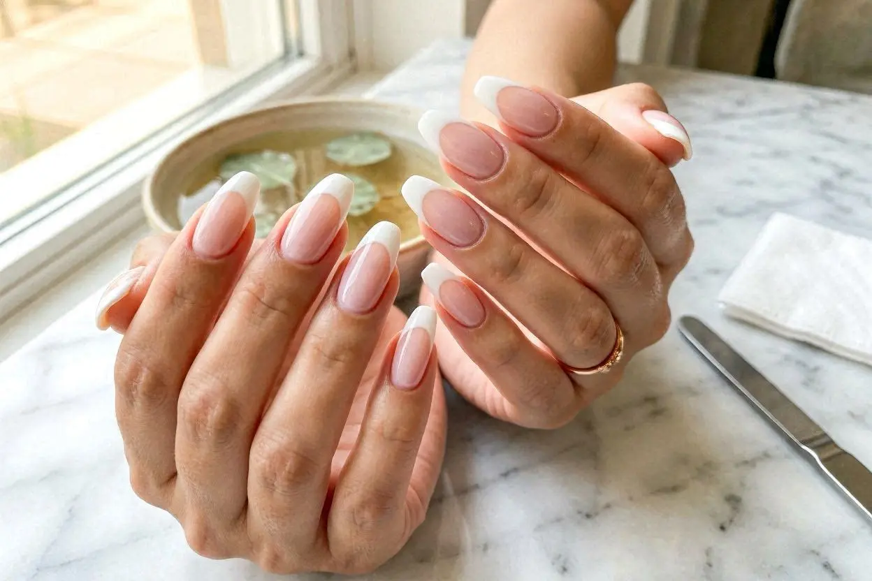 Thick White French Tips