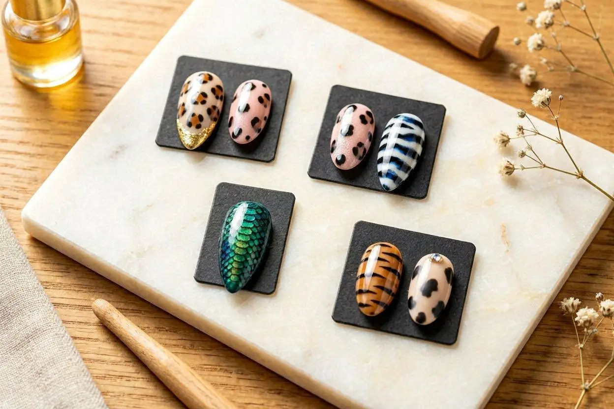 Trendy Animal Print Nail Shapes