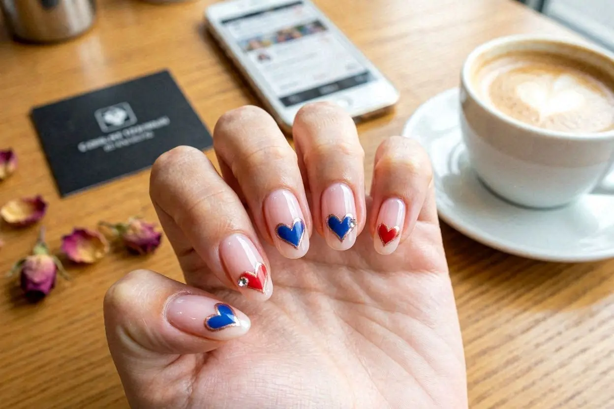 Viral Social Media Valentine Nails