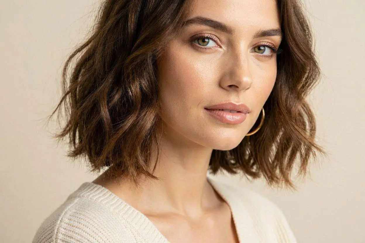 Wavy Bob hairstyle for womens