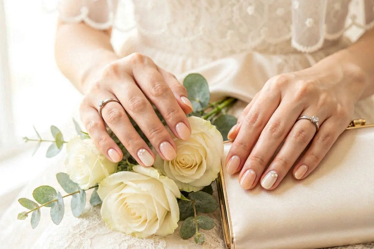 Wedding and Special Occasion Nude Nails