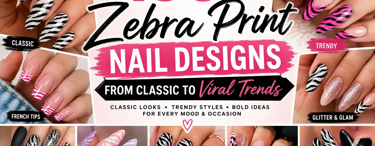 Zebra Print Nail Designs