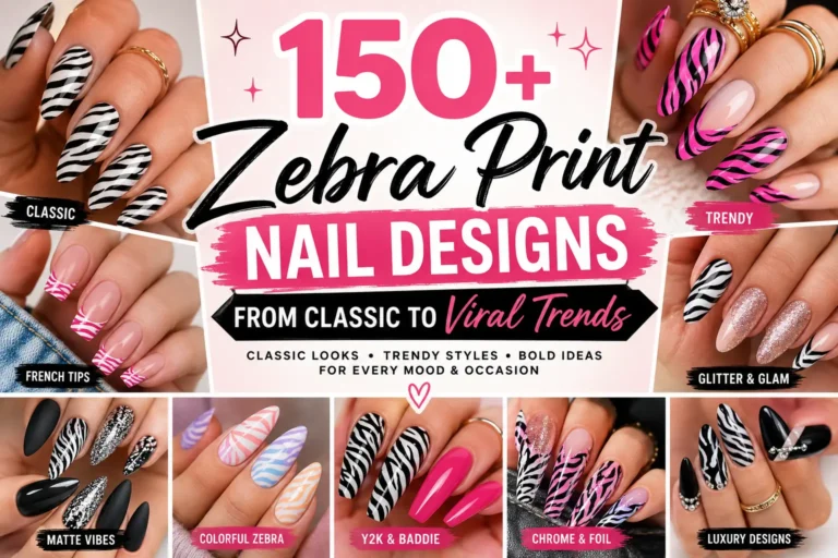 Zebra Print Nail Designs