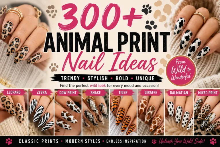 animal print nail art