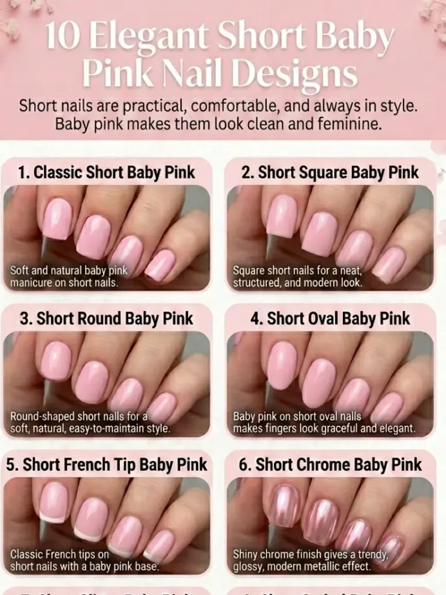 10 Best Short Baby Pink Nail Designs for a Clean Look