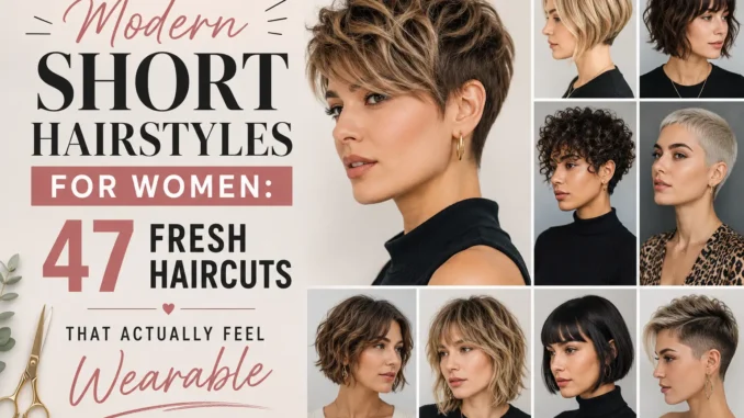 Modern Short Hairstyles for Women: 47 Fresh Haircuts That Actually Feel Wearable
