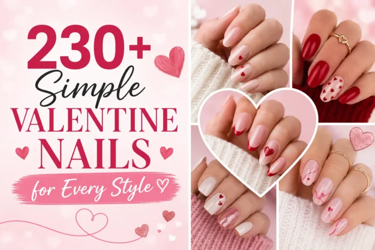 simple valentines day nails
