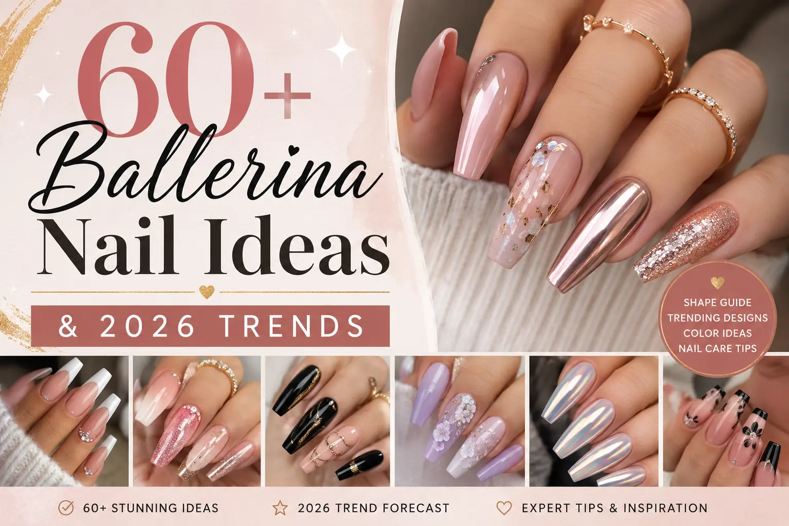 60+ Ballerina Nail Ideas & 2026 Trends