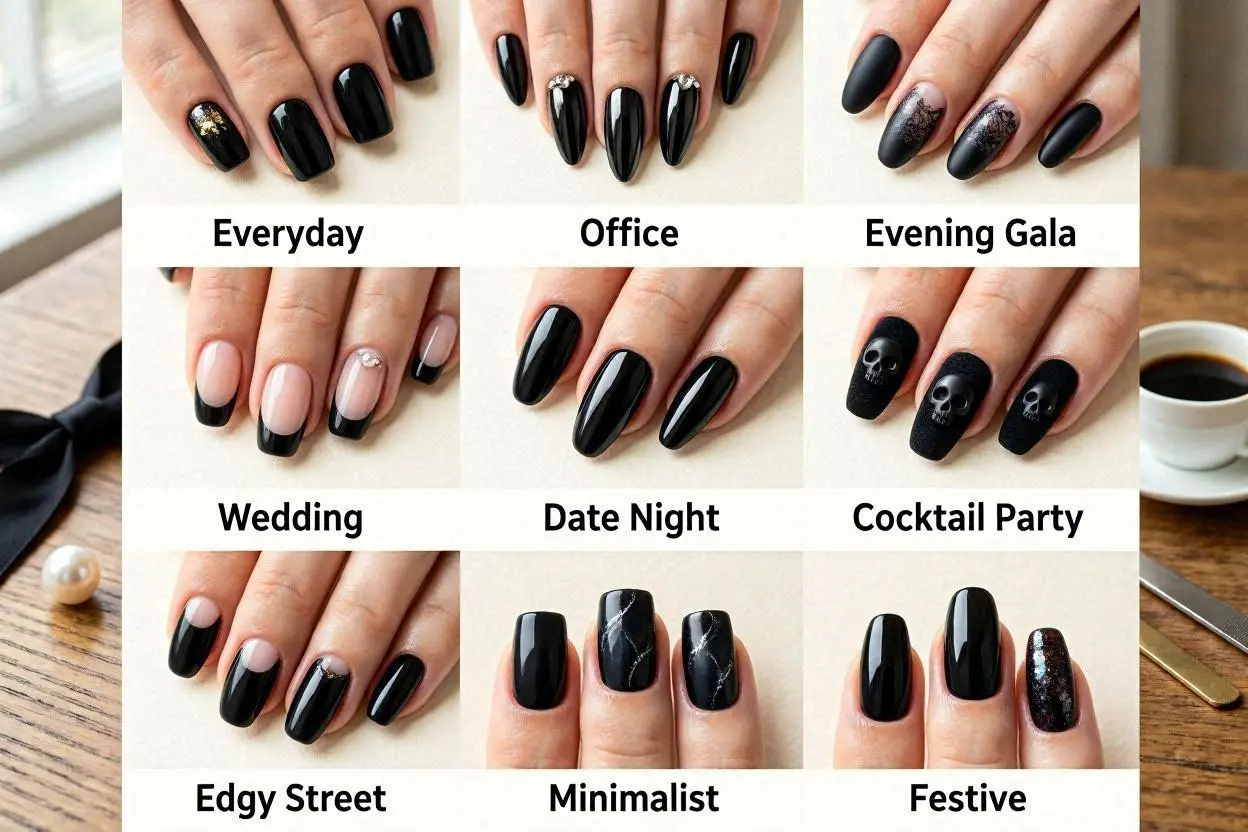 Black Nail Ideas for Every Occasion