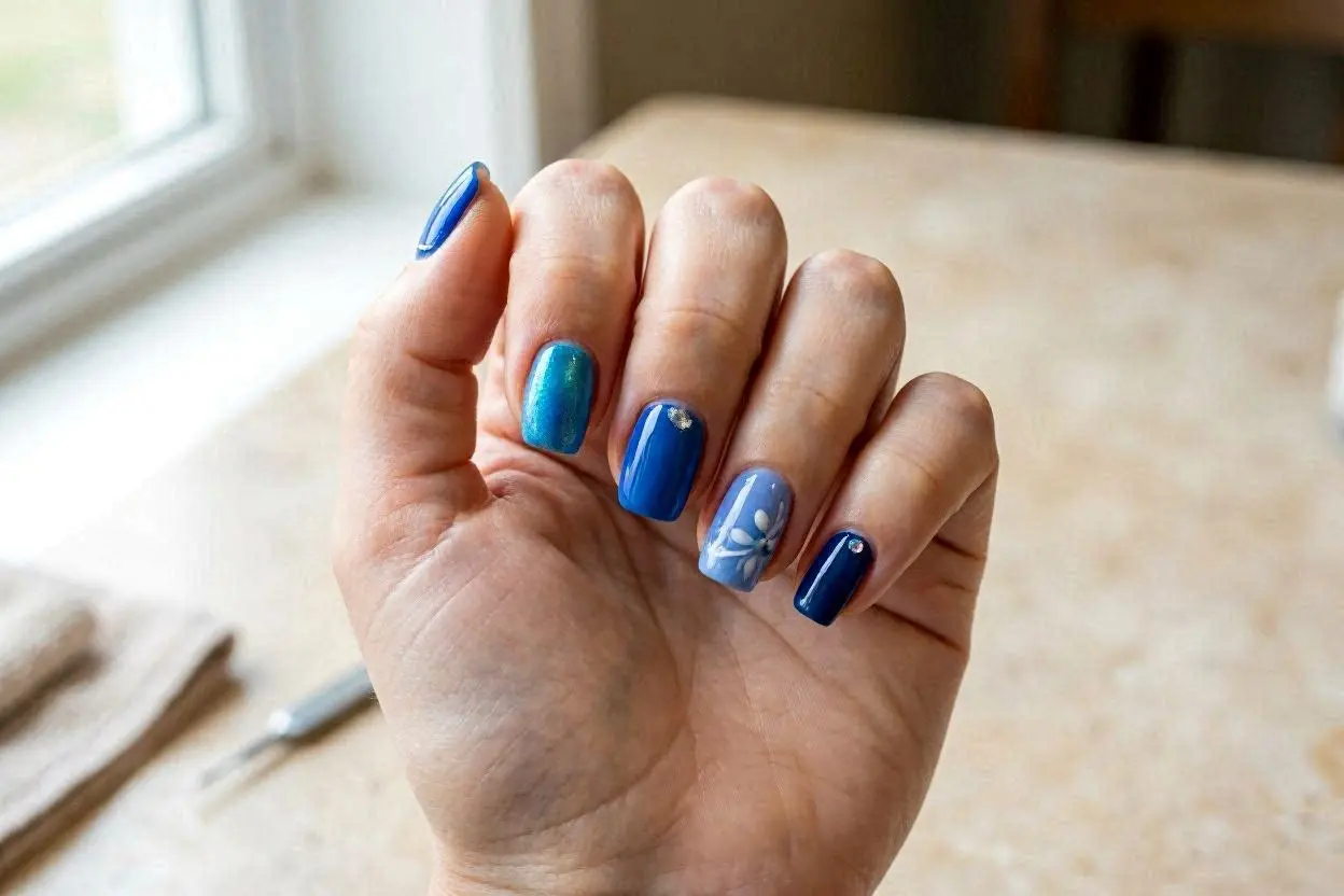 Blue Nail Art Designs