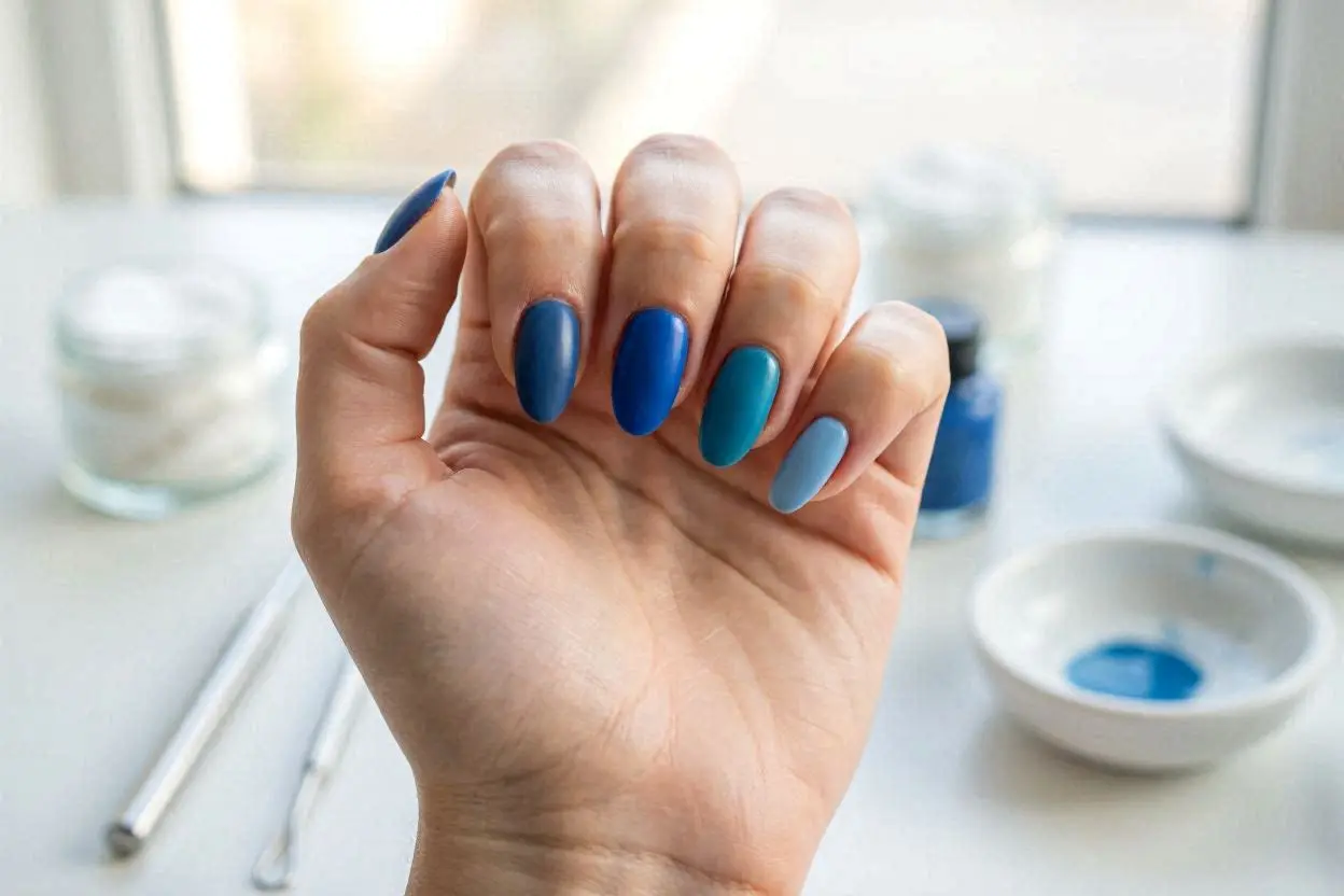 Blue Nail Shapes Which Pairs Best