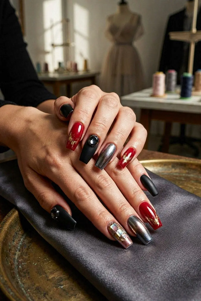Bold & Dramatic Ballerina Nails