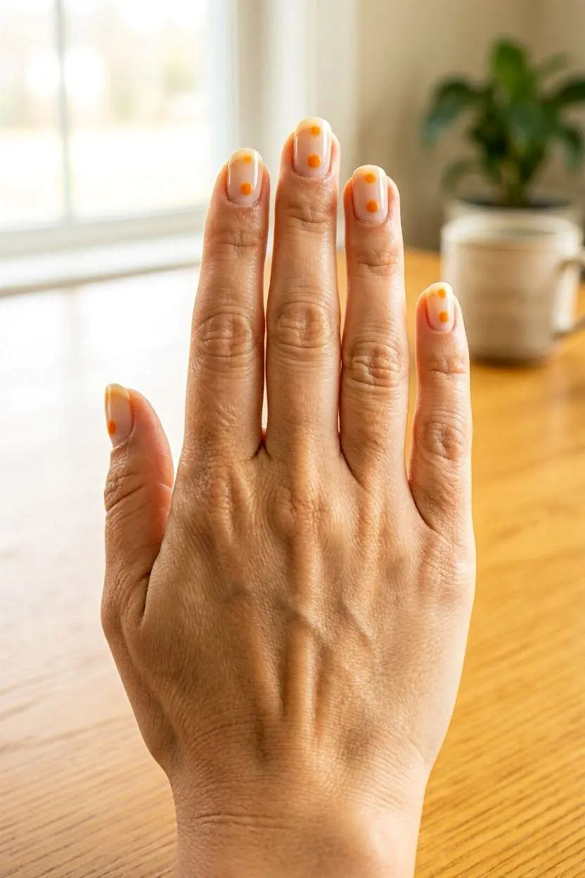 Bright Orange Nail Designs