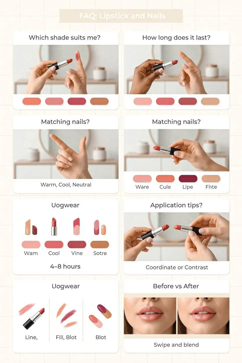 Choosing Your Perfect Lipstick Nails
