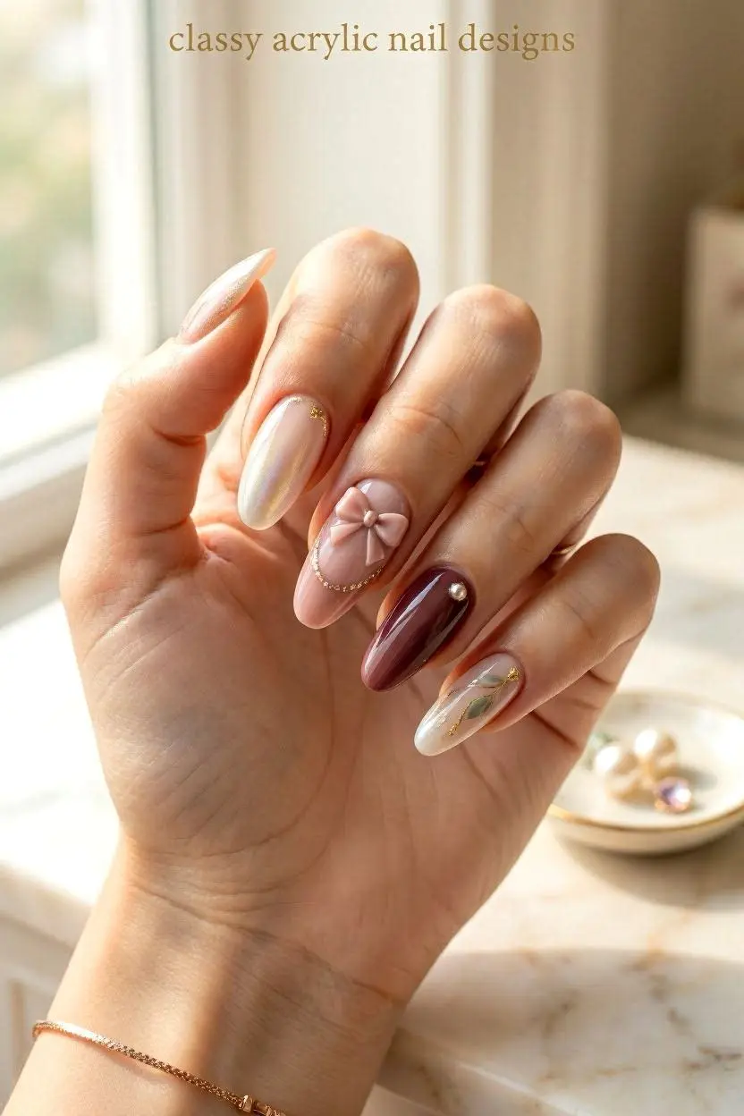 Classy Nail Designs: 75+ Elegant Ideas for Every Shape, Season & Style in 2026 16 Classy Acrylic Nail Designs