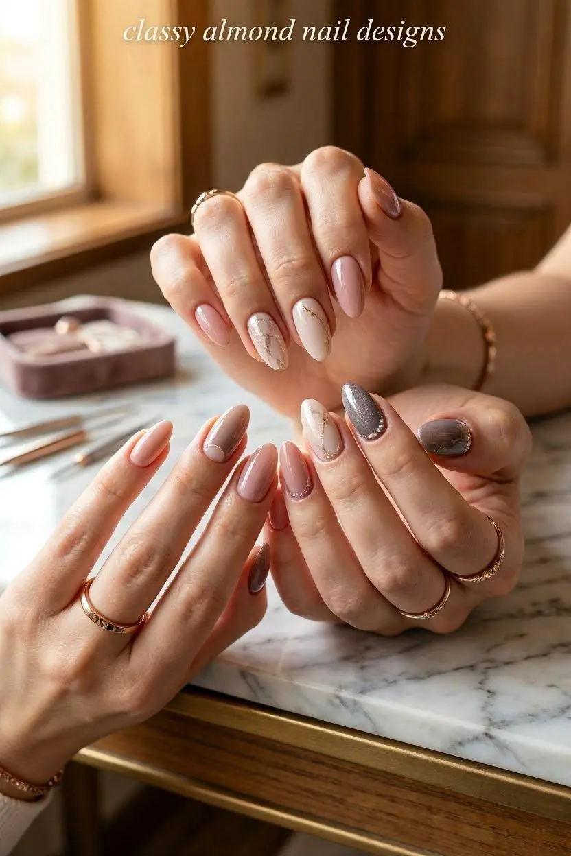 Classy Nail Designs: 75+ Elegant Ideas for Every Shape, Season & Style in 2026 7 Classy Almond Nail Designs
