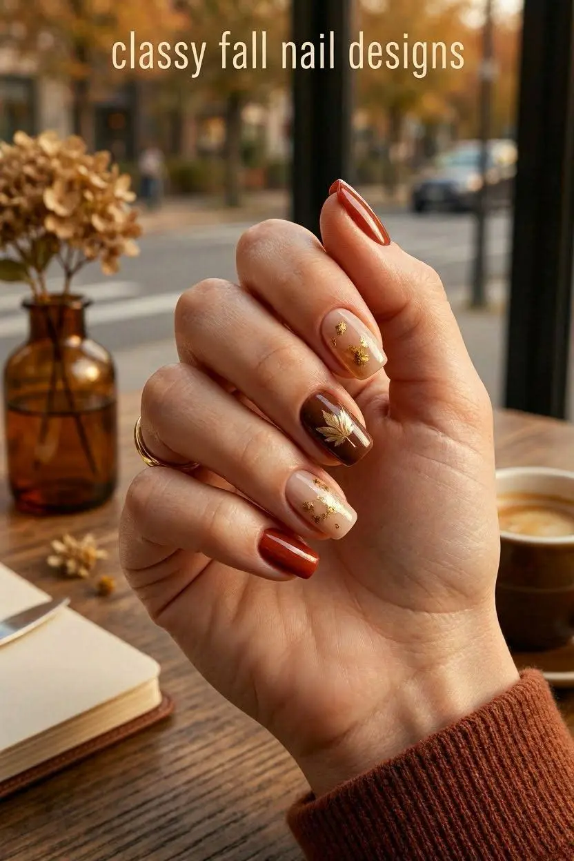 Classy Nail Designs: 75+ Elegant Ideas for Every Shape, Season & Style in 2026 11 Classy Fall Nail Designs