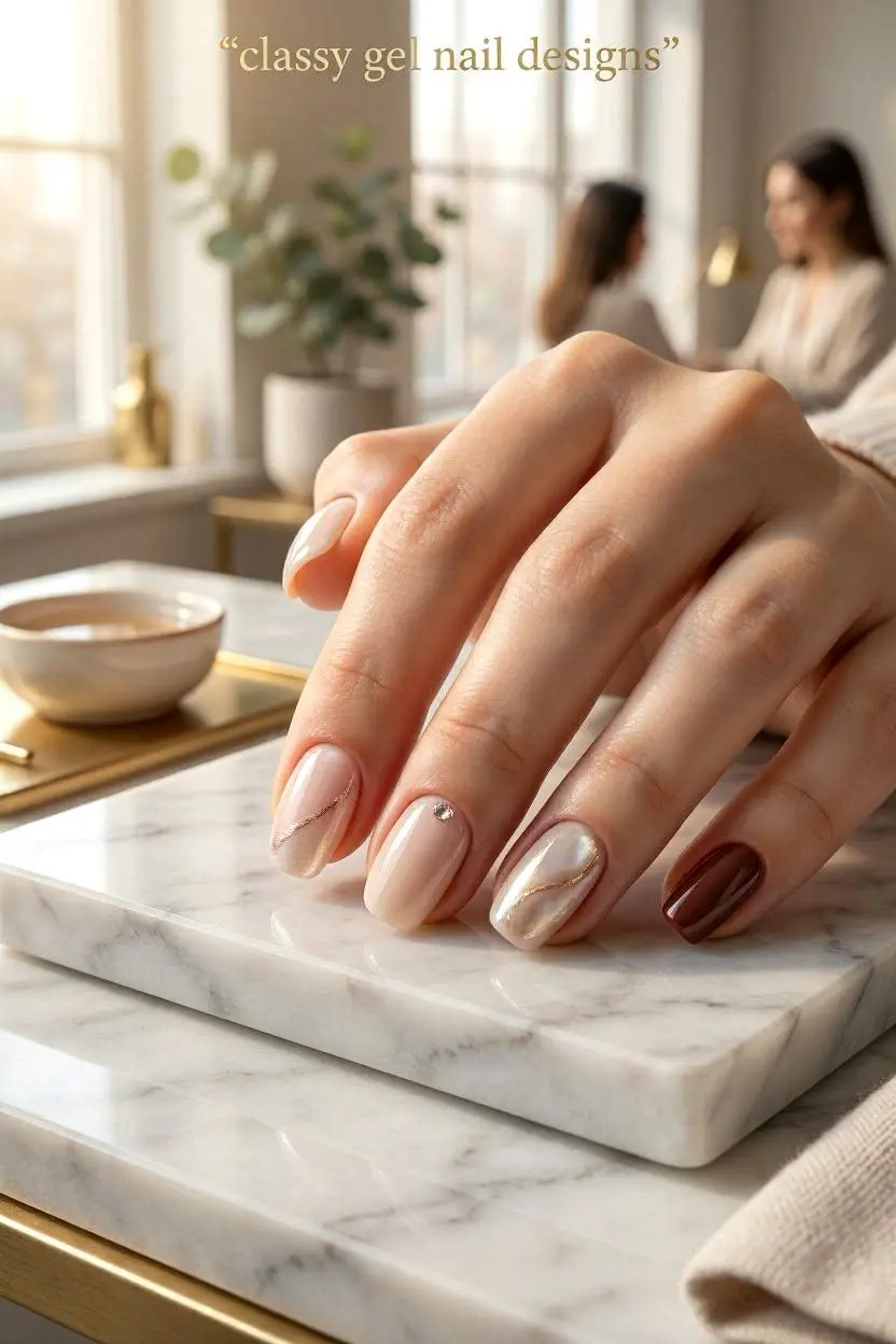 Classy Nail Designs: 75+ Elegant Ideas for Every Shape, Season & Style in 2026 17 Classy Gel Nail Designs