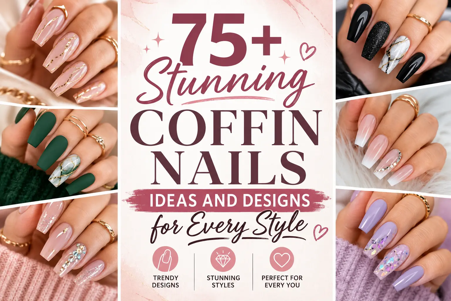 Coffin Nails Ideas and Designs