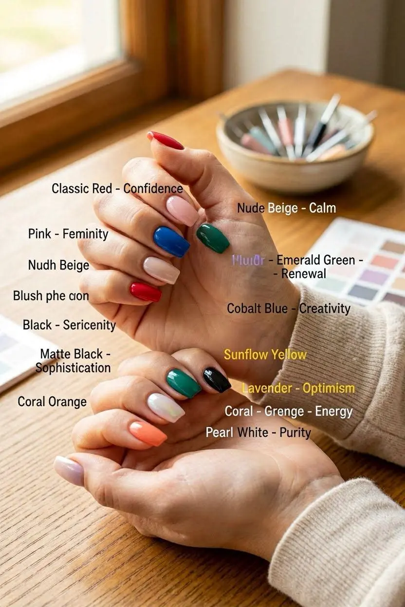 Color Psychology for Tapered Square Nails