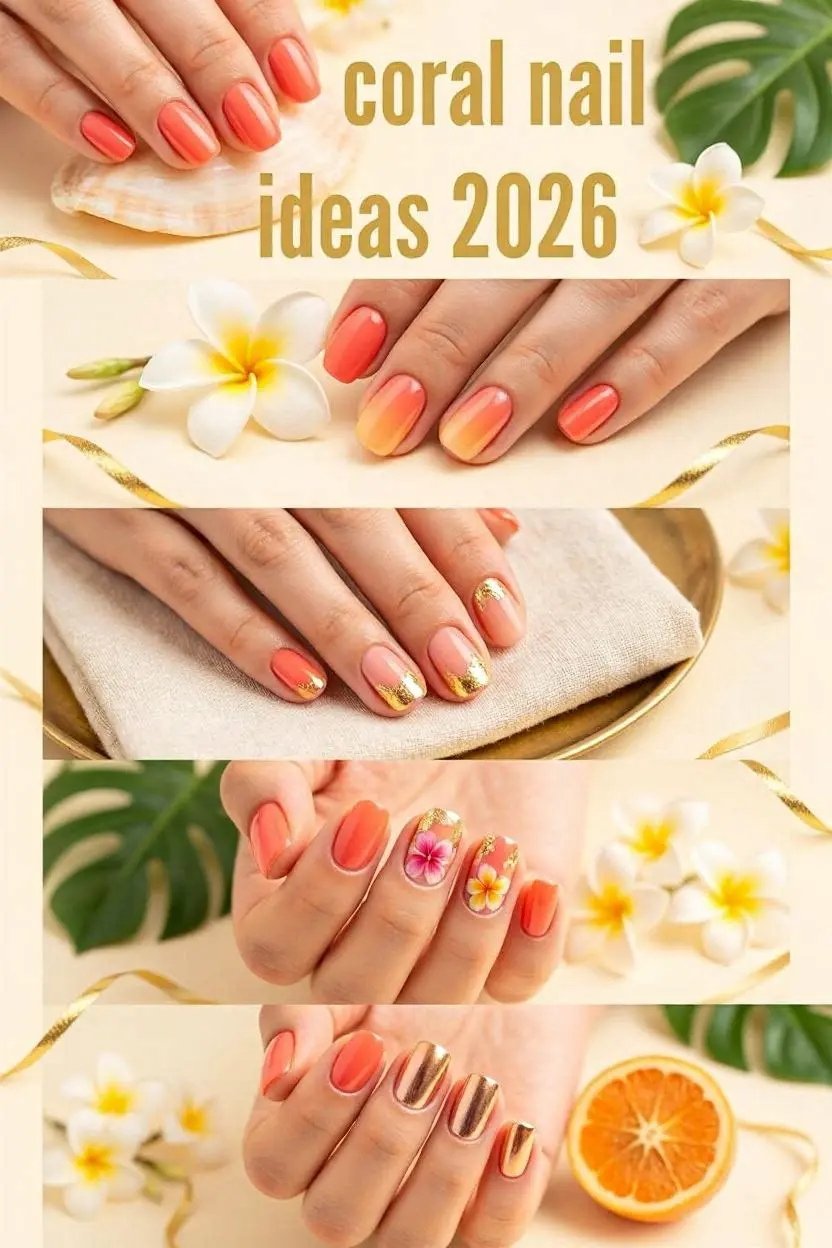 Coral Nail Designs by Occasion