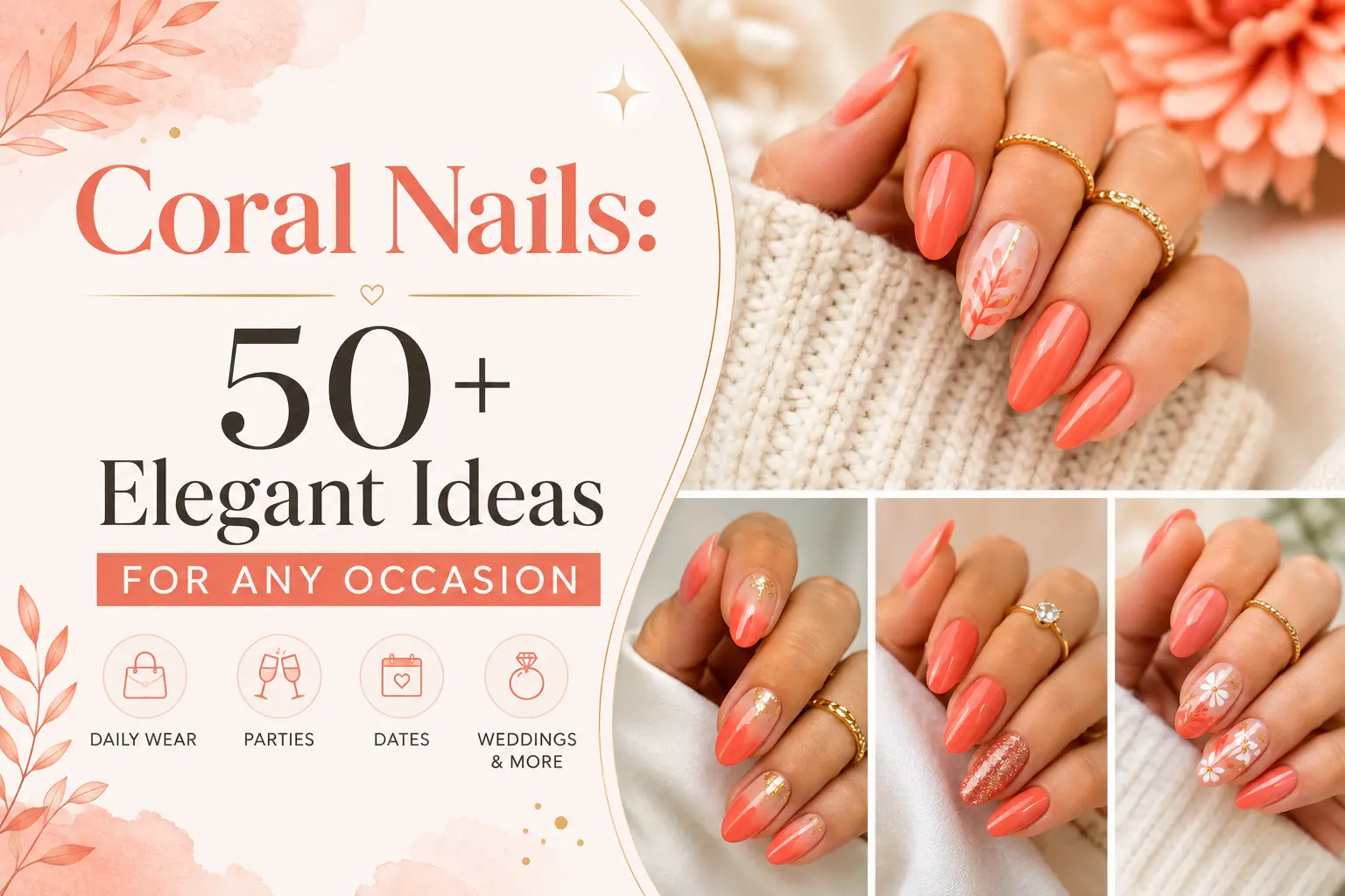 Coral Nails 50+ Elegant Ideas for Any Occasion