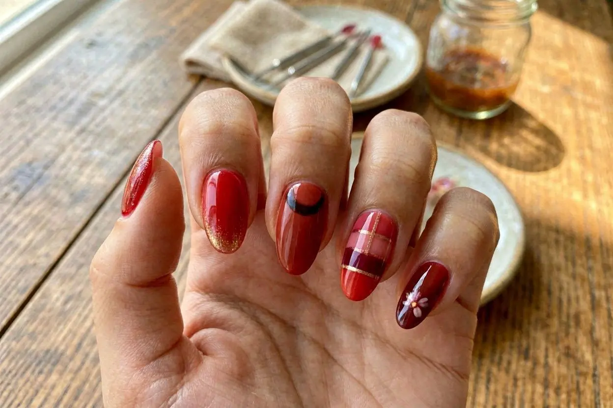 Creative Red Nail Art Ideas
