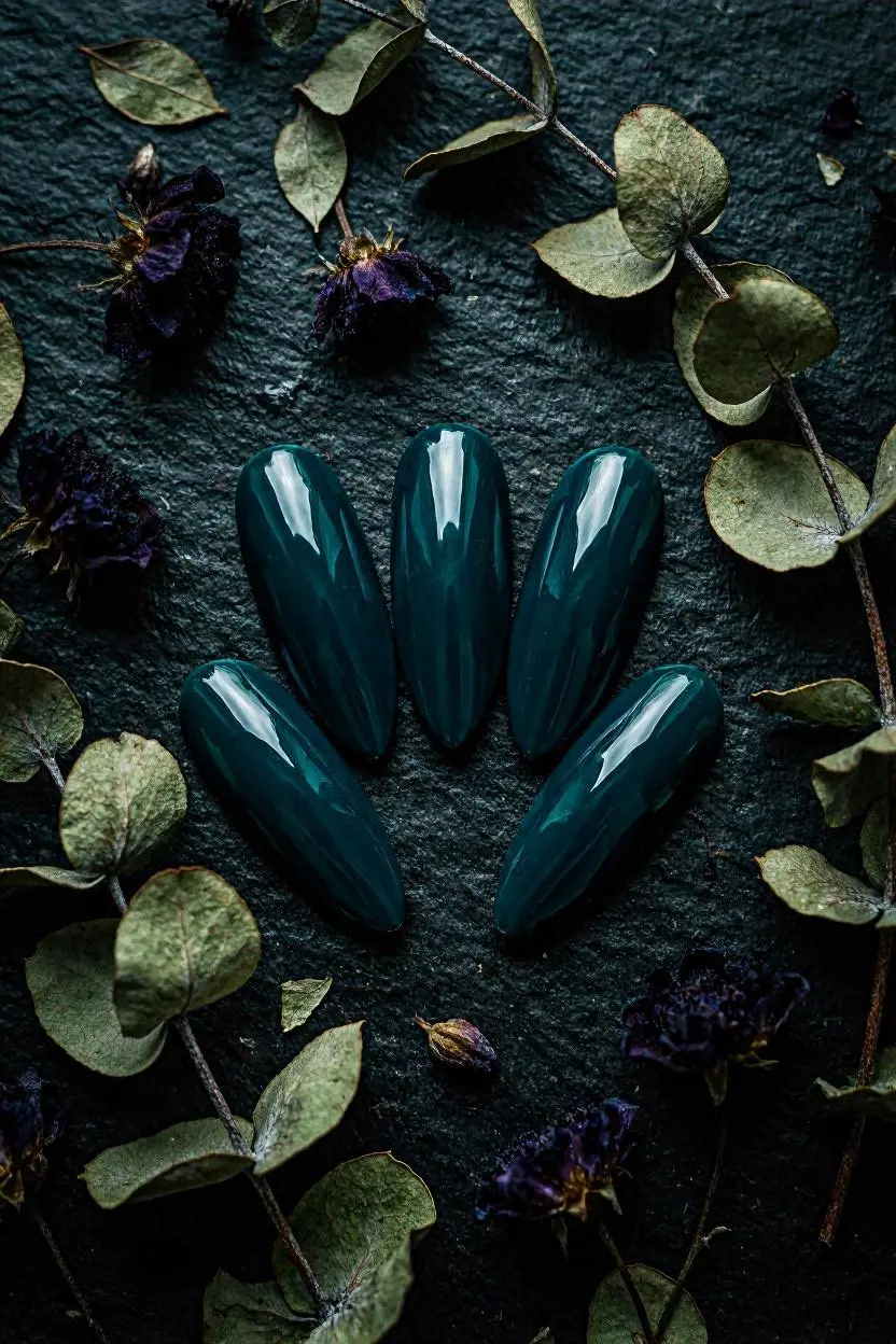 Creative Teal Nail Art Designs