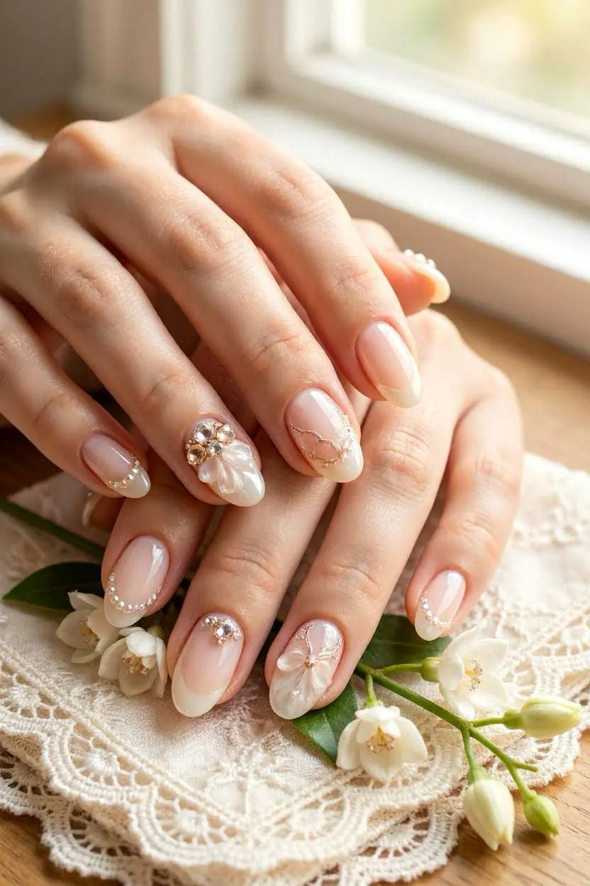 Elegant Wedding Nail Designs