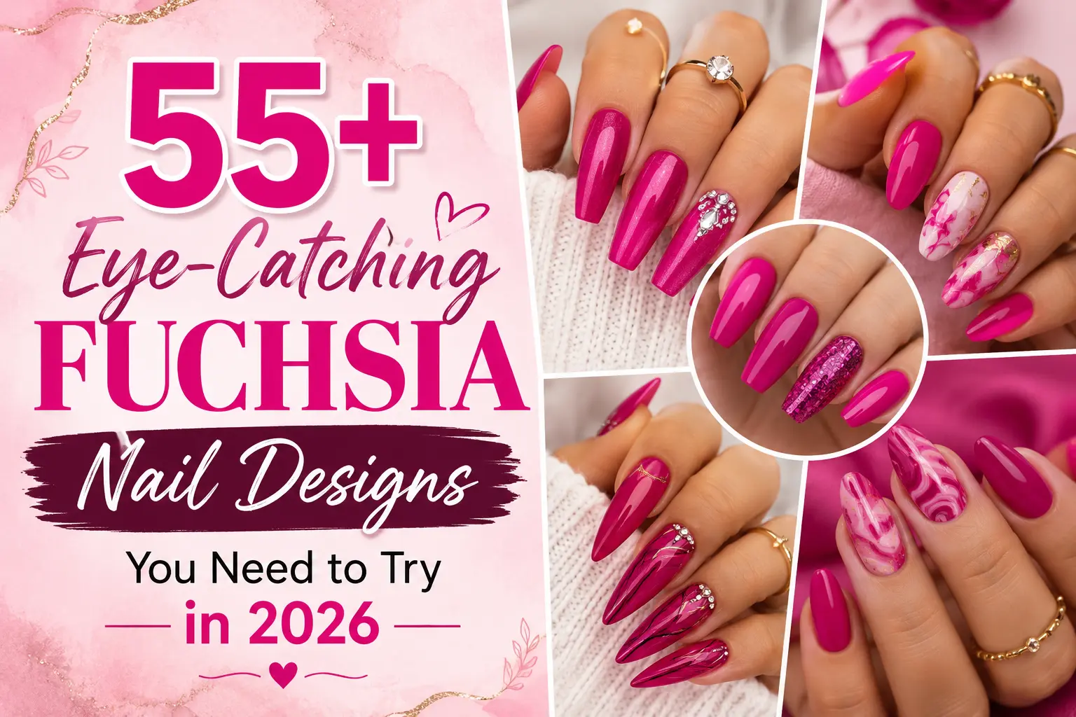 Fuchsia Nail Designs You Need to Try
